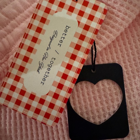 Better Together Pink Waffle Knit Lounge Shorts NWT Size Large - Picture 4 of 7